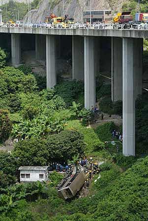 香港屯门公路发生车祸已死22人